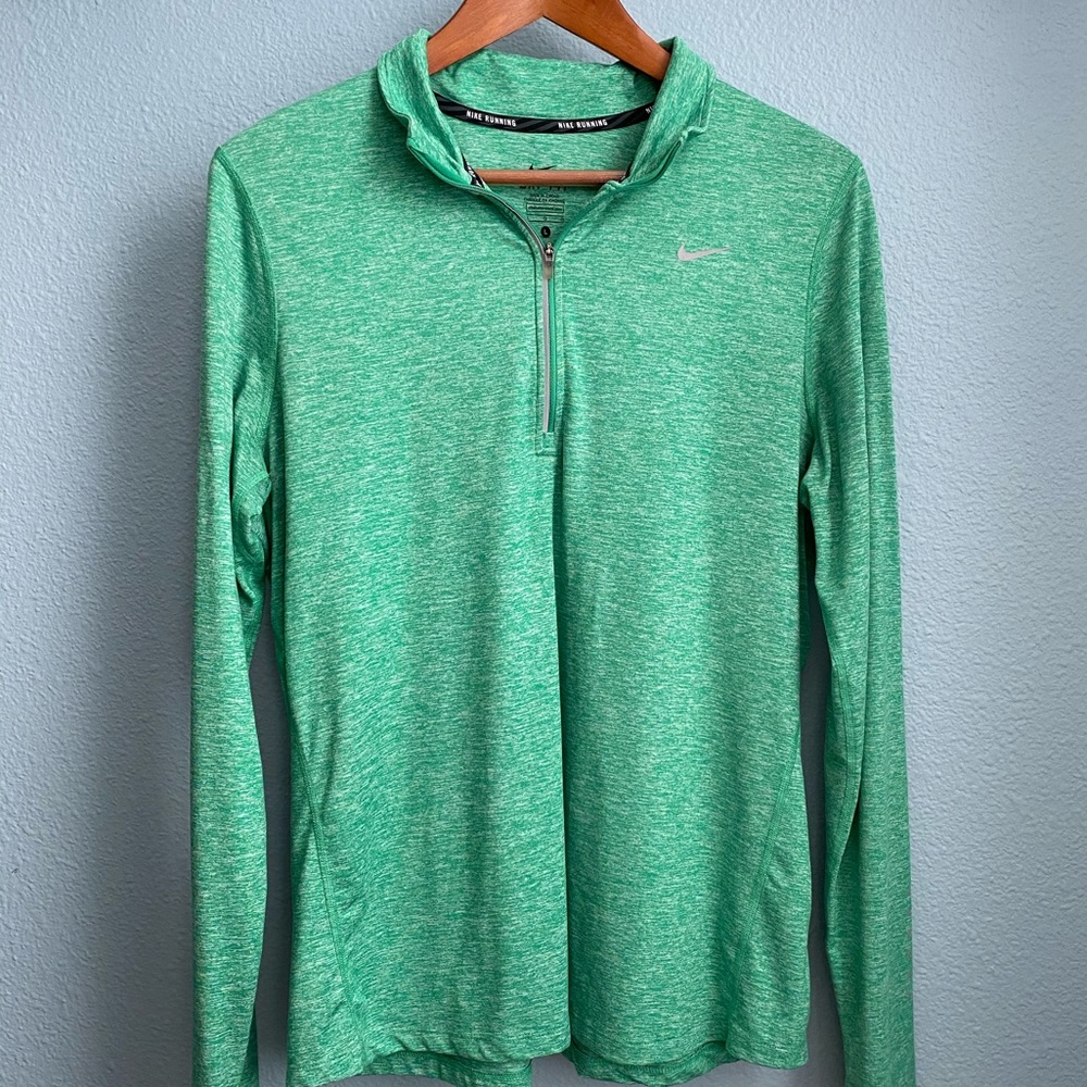Green Nike quarter zip
